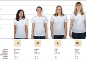 Grey Railbox Tshirt Juniors Size Chart